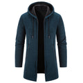 Herren praktische und stilvolle Fleecejacke mit Kapuze und Reißverschlusstaschen R&B