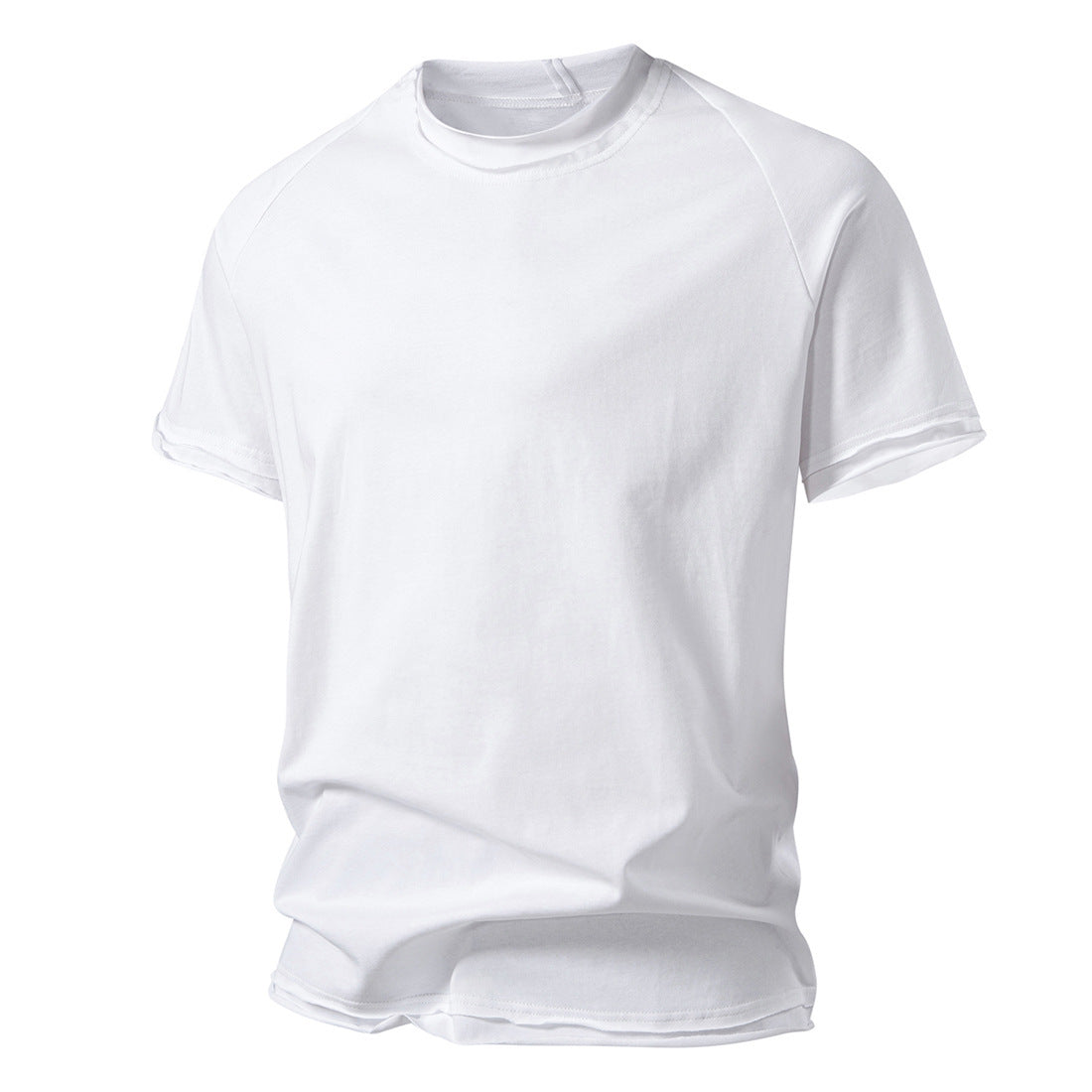 Herren lässiges Kurzarmshirt mit modischem Schnitt und atmungsaktiver Baumwolle