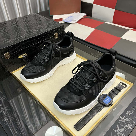 Damen Sportliche Trend Sneakers mit atmungsaktiven Mesh-Details und robustem Design von R&B