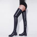 Damen Overknee Stiefel mit robustem Profil und elegantem Design R&B