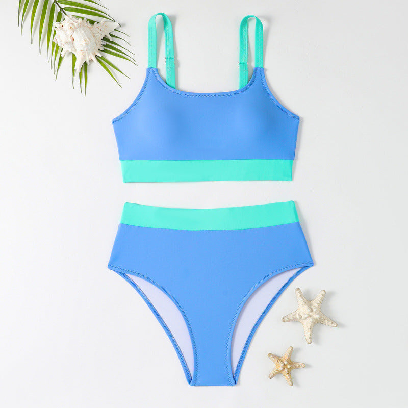 Damen Bikini-Set mit hohem Bund und sportlichem Schnitt R&B