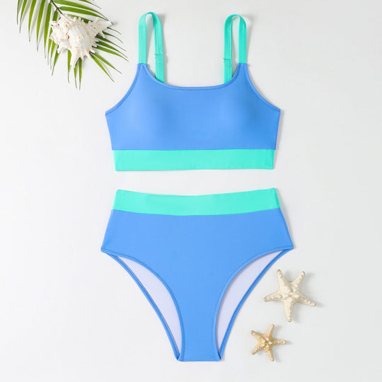 Damen Bikini-Set mit hohem Bund und sportlichem Schnitt R&B