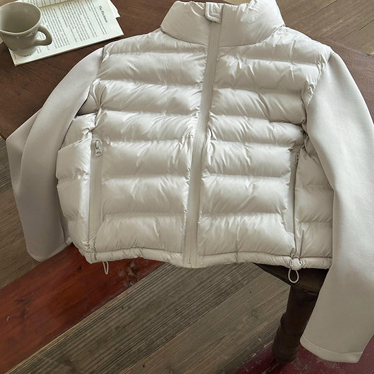 Damen Funktionale Pufferjacke mit Taschen und hohem Kragen R&B