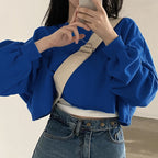 Damen Cropped Sweatshirt