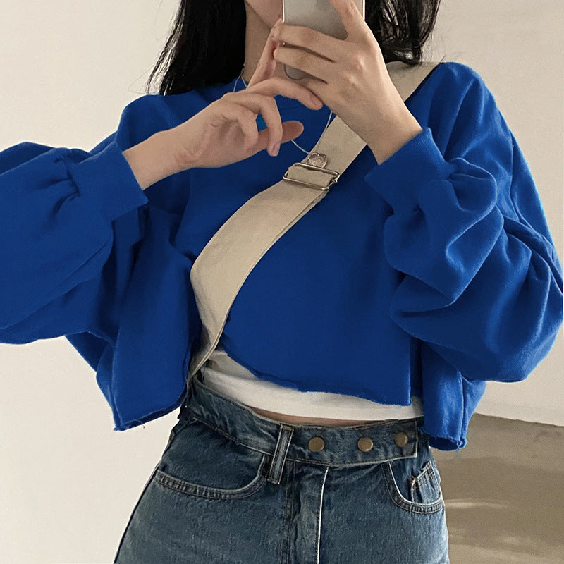 Damen Cropped Sweatshirt