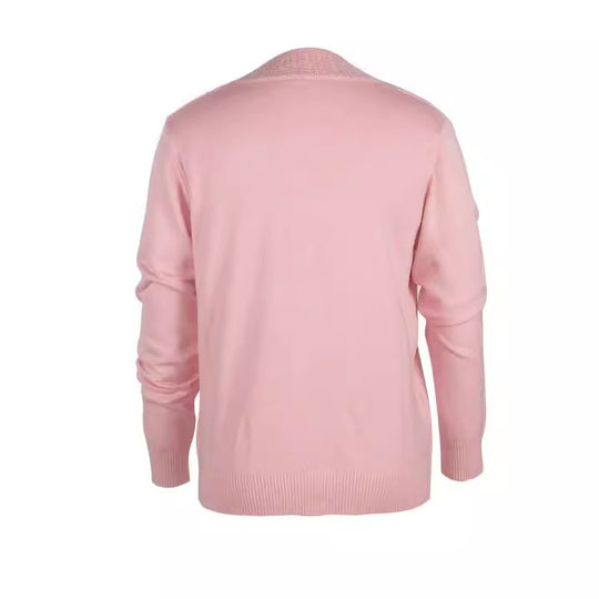Damen eleganter Strickpullover mit floralem Design R&B