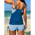 Damen Tankini-Set mit sportlichem Oberteil und hohen Beinausschnitten R&B