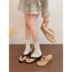 Damen komfortable Zehentrenner Sandalen R&B