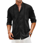 Herren lässige Leinenbluse R&B