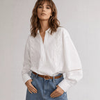 Damen Elegante Bluse mit feinen Stickdetails R&B