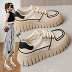 Damen Trendige Plateau Sneakers mit atmungsaktivem Netzdesign R&B