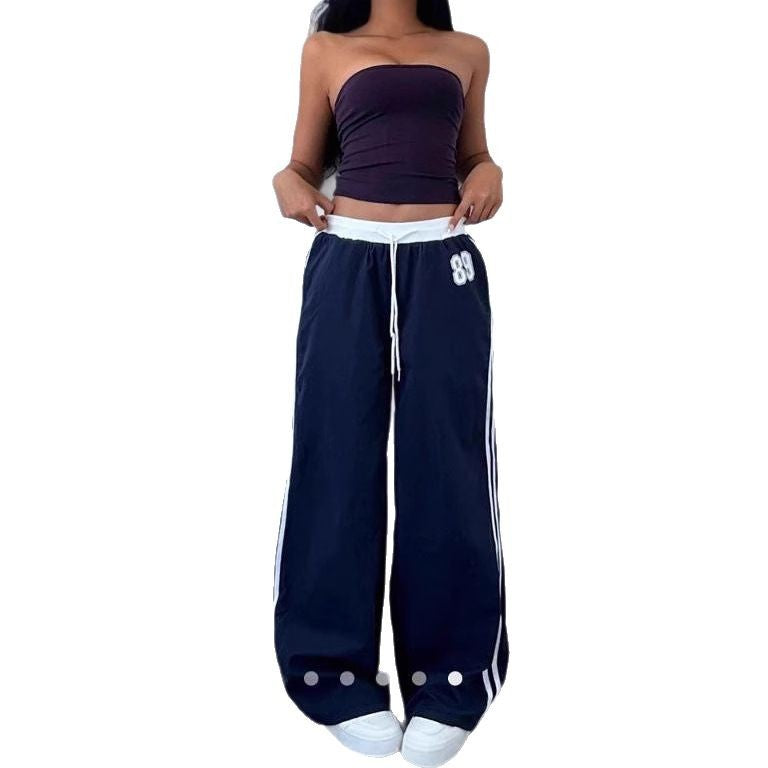 Damen Sportliche Jogginghose mit seitlichen Streifen R&B