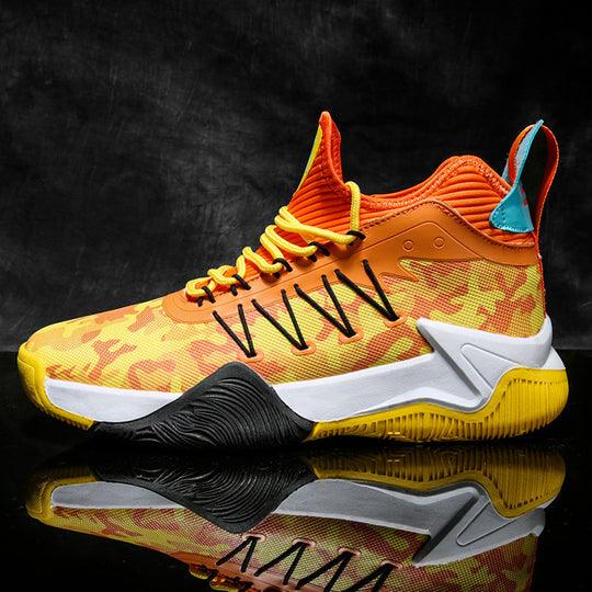 Damen Sportliche Basketball-Sneaker mit atmungsaktiver Mesh-Oberfläche und dämpfendem Fußbett R&B