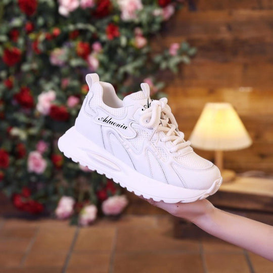 Damen Sportliche Sneaker mit atmungsaktiver Netz-Oberfläche und stoßdämpfendem Laufsohle R&B