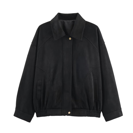 Damen modische Wildlederjacke mit eleganter Silhouette R&B