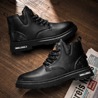Damen hochwertige Leder Stiefeletten im lässigen Design R&B