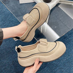 Damen Komfortable Slip-On Sneakers mit modischem Design und stabiler Sohle