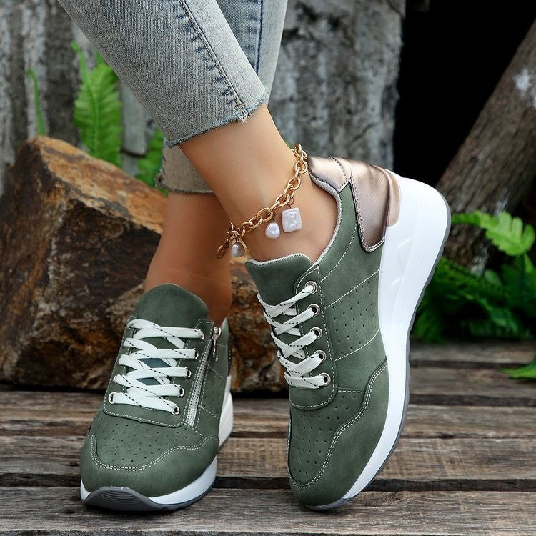 Damen Sportliche Sneakers mit atmungsaktivem Obermaterial und modischen Akzenten R&B