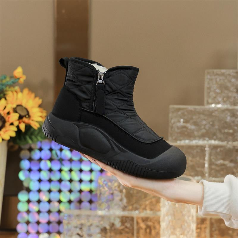 Damen Komfortable Winterstiefel mit wasserabweisendem Obermaterial und elastischem Einstieg R&B