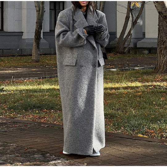 Damen oversized Wollmantel R&B