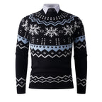 Herren modischer Strickpullover mit kreativem Schneemuster R&B