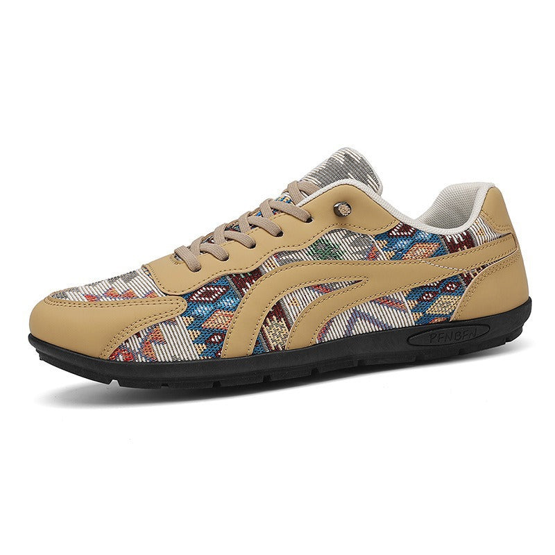 Damen Modische Sneakers mit Ethno-Muster und komfortablem Fußbett R&B