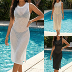 Damen luftiges Beachkleid mit seitlichem Schlitz R&B