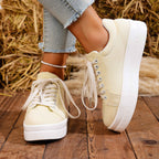 Damen Modische Sneaker mit hohem Plateau
