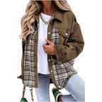 Damen modische Overshirt-Jacke R&B