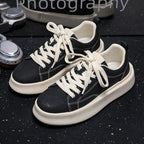 Damen Sportliche Sneakers mit robustem Leder-Design R&B