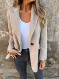 Damen Feminin Gestreifter Blazer R&B