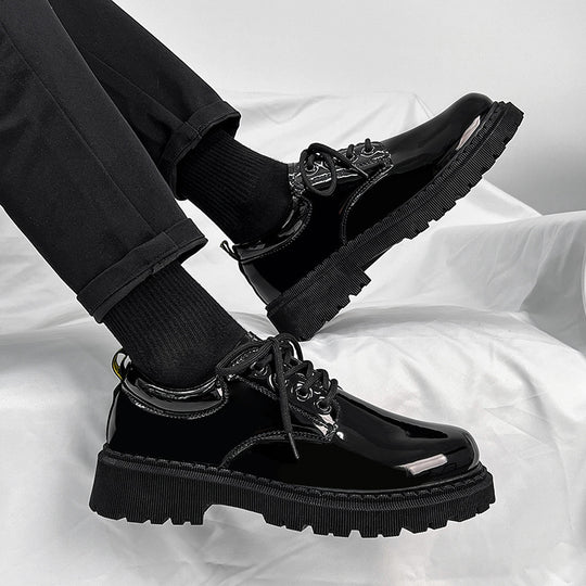 Damen Hochglänzende Schnürschuhe R&B