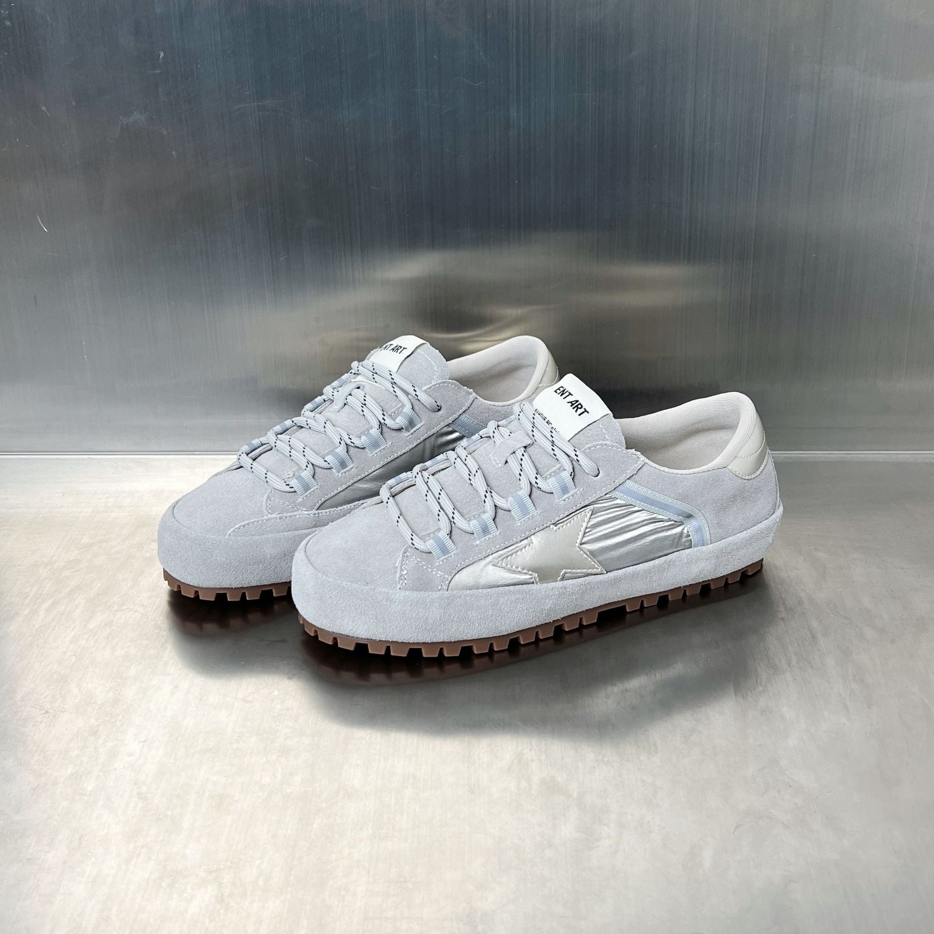 Damen Modische Sneaker mit hochgezogener Sohle und atmungsaktivem Obermaterial R&B