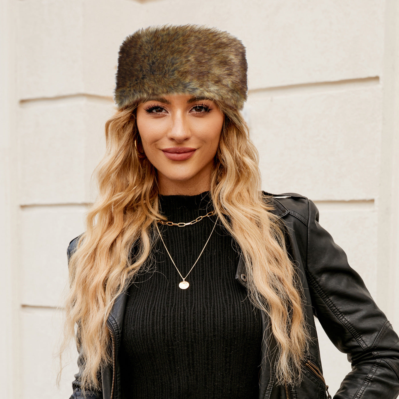 Damen Kuscheliger Fleece-Hut mit modischem Design R&B