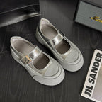 Damen Modische Ballerinas mit verstellbarem Riemen R&B