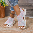 Damen bequeme Sandalen mit atmungsaktivem Obermaterial R&B