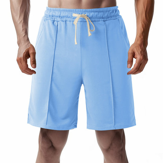 Herren nan knielange Relax-Bermuda mit flacher Bügelfalte, elastischem Tunnelzugbund und seitlichen Eingrifftaschen R&B
