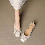 Damen Slingback-Ballerinas mit raffiniertem Netzdesign und weichem Fußbett EB