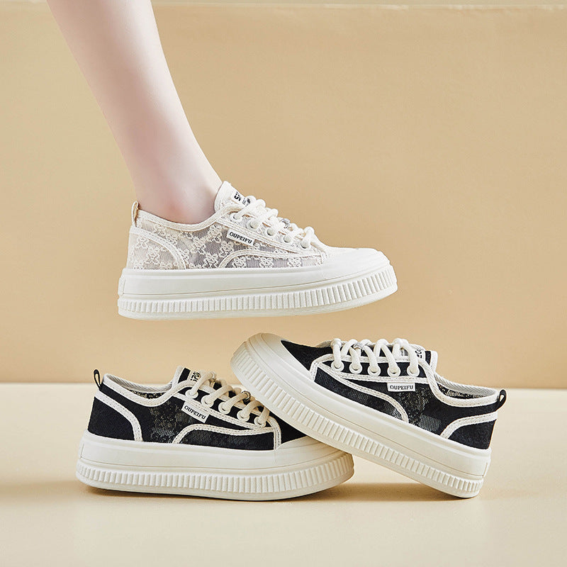 Damen Modische Sneaker mit atmungsaktiver Mesh-Oberfläche und rutschfester Sohle