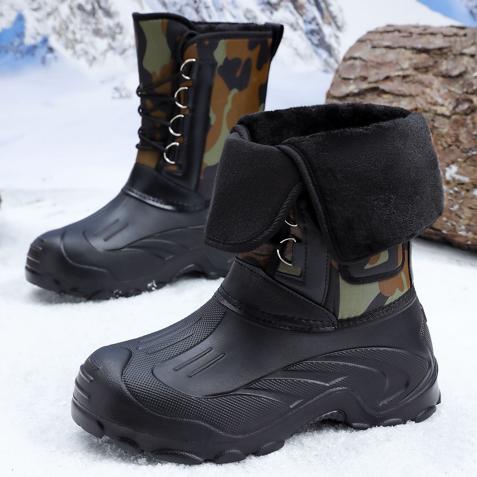Damen Winterstiefel mit isolierendem Innenfutter und rutschfester Sohle R&B