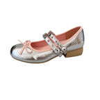 Damen Ballerinas mit zwei verstellbaren Riemchen und floralem Design R&B