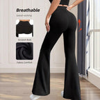 Damen Flared Pants aus warmem und atmungsaktivem Stoff