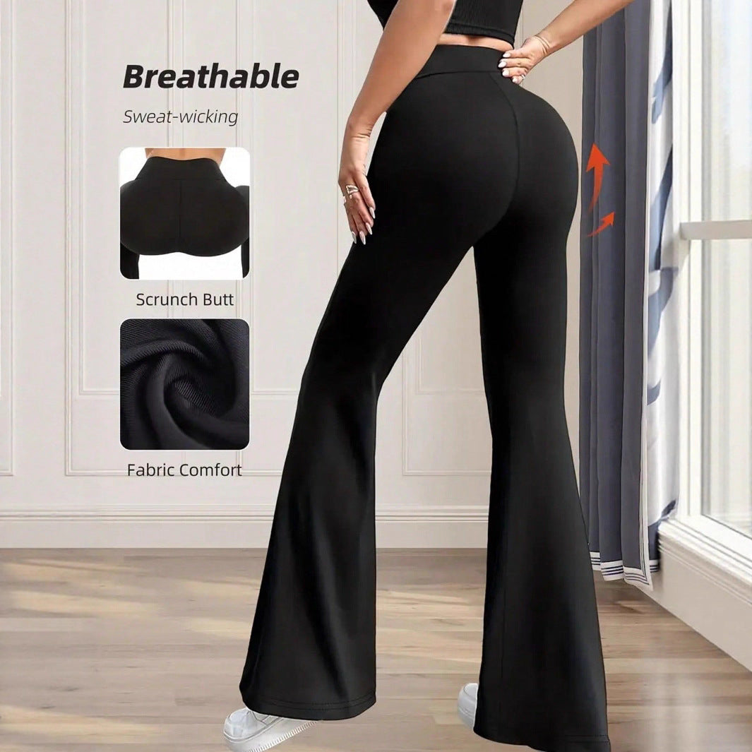 Damen Flared Pants aus warmem und atmungsaktivem Stoff