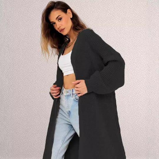 Damen Langarm Strickjacke R&B