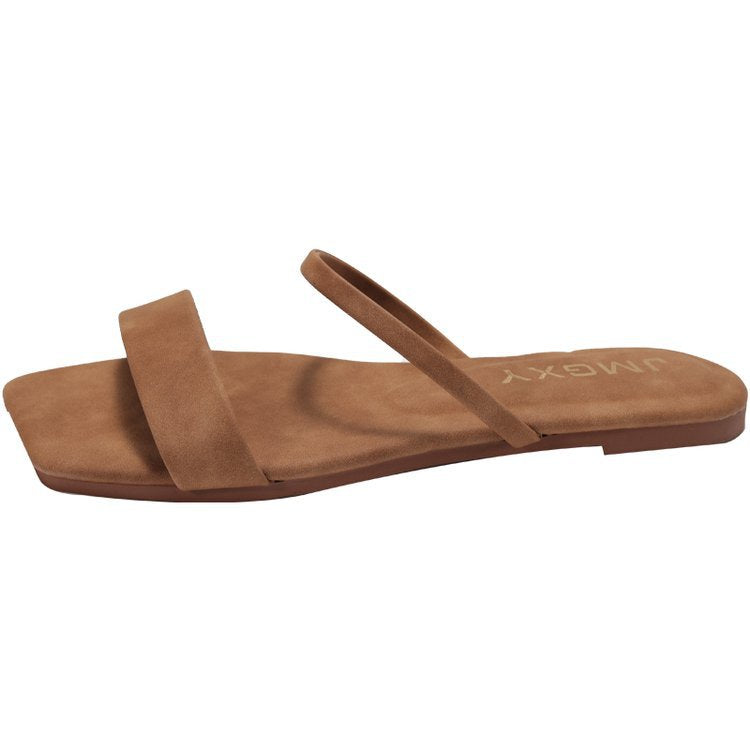 Damen elegante Minimalistische Riemchen-Sandalen R&B