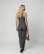 Elegante Weste Tailliert Grau Punktmuster Intellektueller Look Slim Fit Top