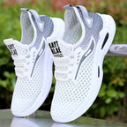 Damen Sportliche Mesh Sneakers mit elastischem Verschlusssystem R&B