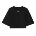 Damen elegante Strickjacke mit dekorativem Knopf R&B