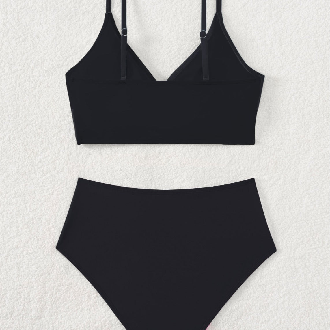 Damen Hochtaillierter Bikini mit überkreuztem Oberteil und eleganten Raffungselementen R&B