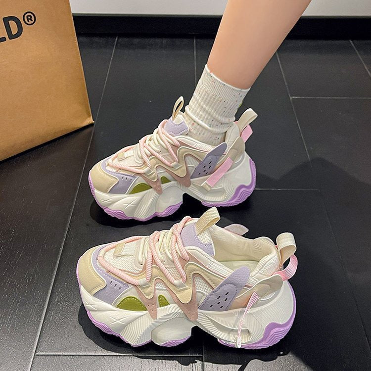 Damen Sportliche Chunky Sneakers mit trendiger Silhouette und bequemer Dämpfung